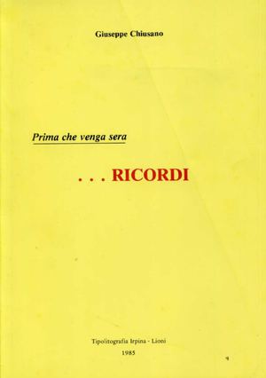 Chiusano Mons Giuseppe Rimache Venga La Sera