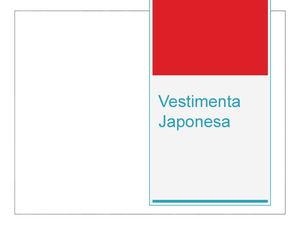 Vestimenta Japonesa