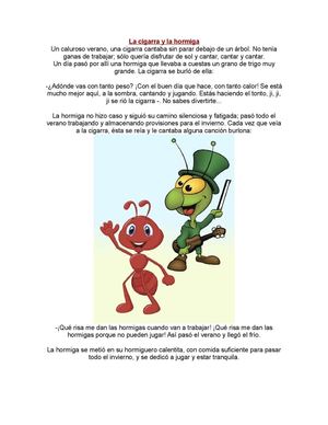 La Cigarra Y La Hormiga