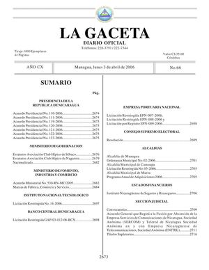 Gaceta 66