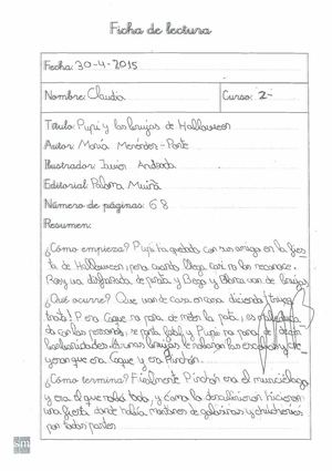 Fichas y Poesías de 2º