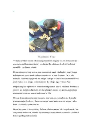 Mis Compañeros De Clase