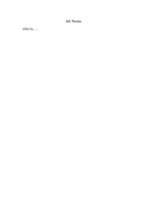 Sezgisel Kümeler Kuramı (Kümeler Kuramı Cilt 1) - Ali Nesin