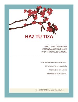Revista Haz Tu Tiza