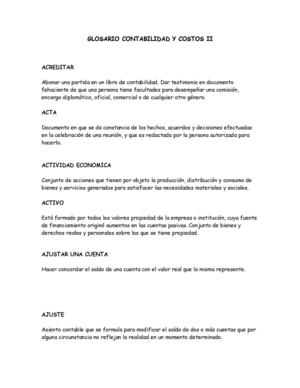 Glosario Contabilidad Y Costos Ii