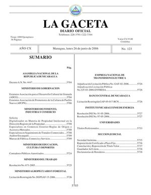 Gaceta 123