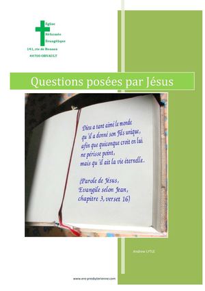 Questions posées par Jésus