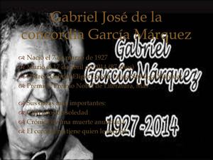Gabriel José De La Concordia García Márquez