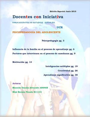 Revista Psicopedagogia Del Adolescente I Semestre 2015