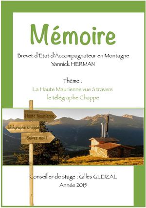 Mémoire accompagnateur en moyenne montagne