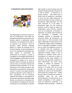 Revista El Pensamiento Lógico Matemático