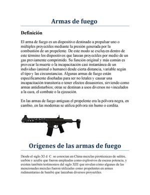 Armas De Fuego
