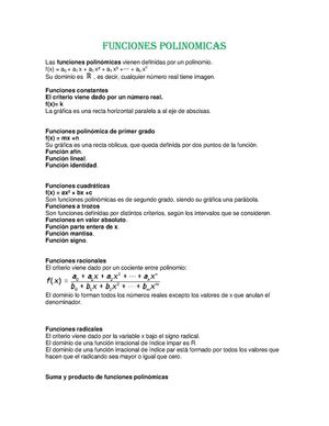 Funciones Polinomicas
