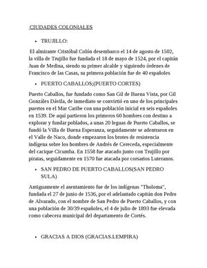 Ciudades Coloniales