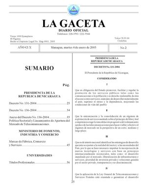 Gaceta 02 ene2005