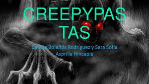 Creepypastas Presentacion Power Point Pdf
