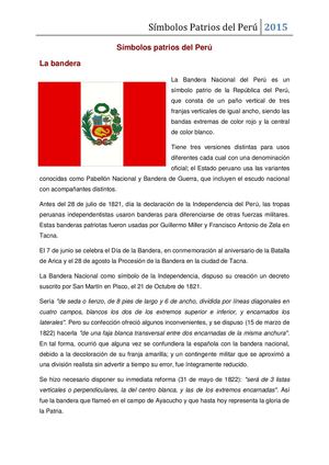 Símbolos Patrios Del Perú