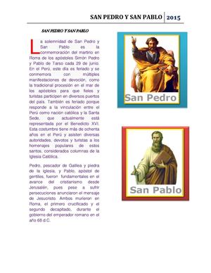 San Pedro Y San Pablo