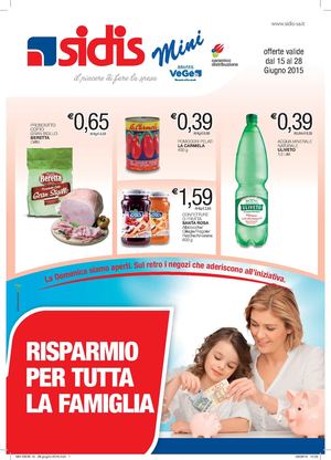 Volantino Sidis Mini Dal 15 Al 28 Giugno