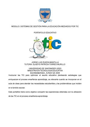 Jorge Luis Rueda Mantilla Portafolio