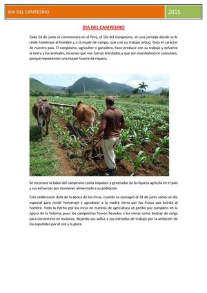 Dia Del Campesino