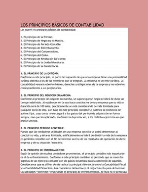 Principios Basicos De Contabilidad,historia,y Documentos Comerciales