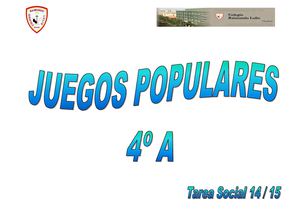 Juegos Populares 4º A