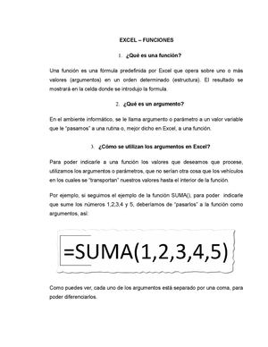 Taller 2 Funciones En Excel Pdf