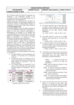 Herencia Ligada Al Sexo Resuelta Copia