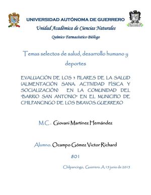 Proyecto Pilares De La Salud