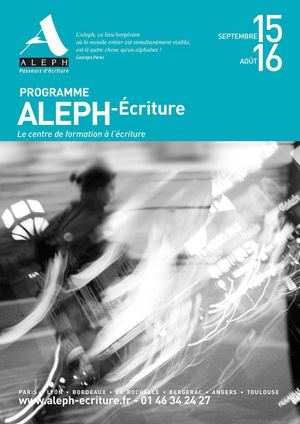 Programme Aleph-Écriture 15-16