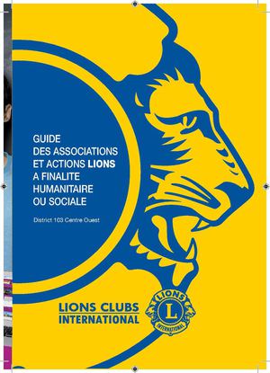 Guide Humanitaire Lions