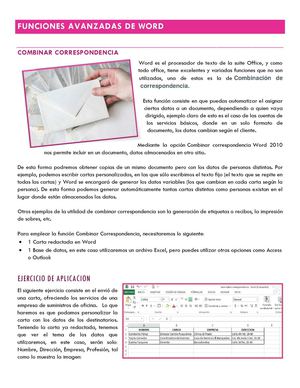 Funciones Avanzadas En Word
