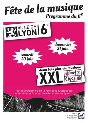 Programme fête de la musique Lyon 6ème arrondissement