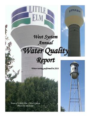 Little Elm Water Quality Report - West Side