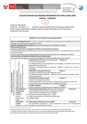 Sesiôn 4 Invest Cientifica 4to Ib
