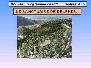 6e Seance Sur Le Sanctuaire De Delphes Pour Nouveau Programme Stage Le Muy