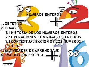 Portada Numeros Enteros