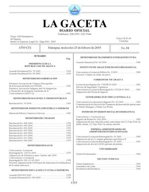 Gaceta 38 feb 2005