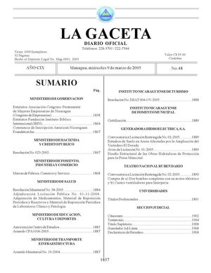 Gaceta 48 marzo 2005