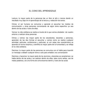 Producto El Cono Del Aprendizaje