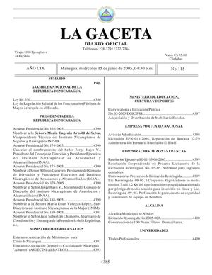 Gaceta 115 junio 2005