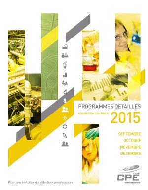 CPE Lyon Formation Continue 2ème semestre 2015