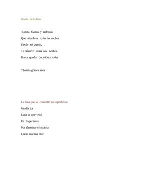 Poesía  De La Luna