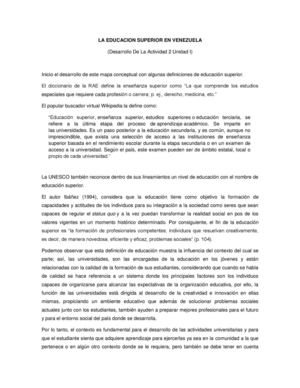 Desarrollo De La Actividad 2 Unidad I