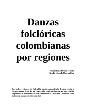 Trajes Y Danzas Folclóricas Por Regiones