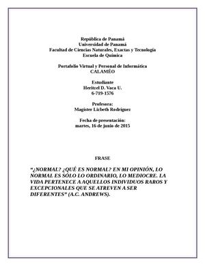 Hoja de Presentación y Frase