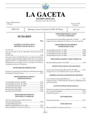 Gaceta 142 julio 2005