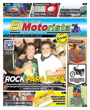 Periódico El Motorista 01 de Junio del Año 2015