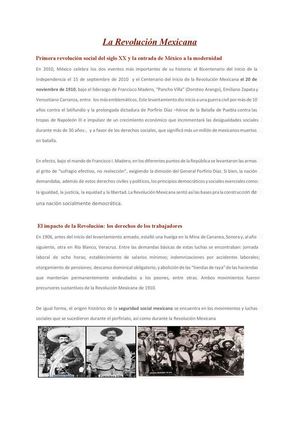 La Revolución Mexicana